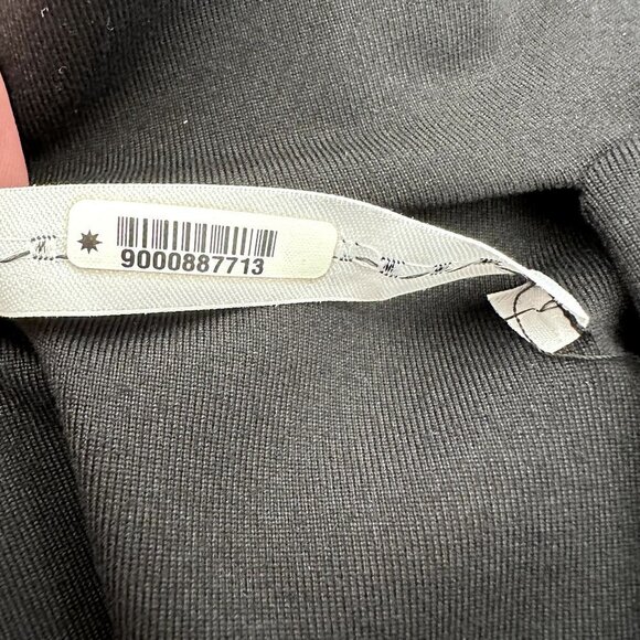 Susana Monaco Womens Mock Neck V-Neck Cut Out Long Flare Sleeve Top Size M Black - Picture 6 of 9